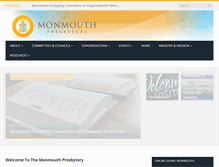 Tablet Screenshot of monmouthpresbytery.com